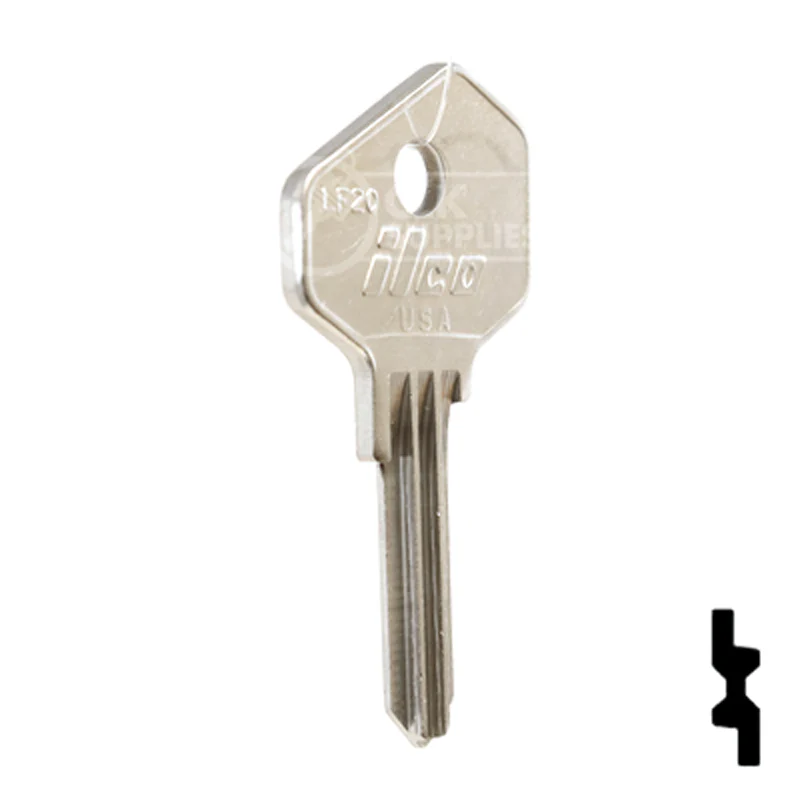 Uncut Key Blank | Lowe & Fletcher | LF20 - Image 4