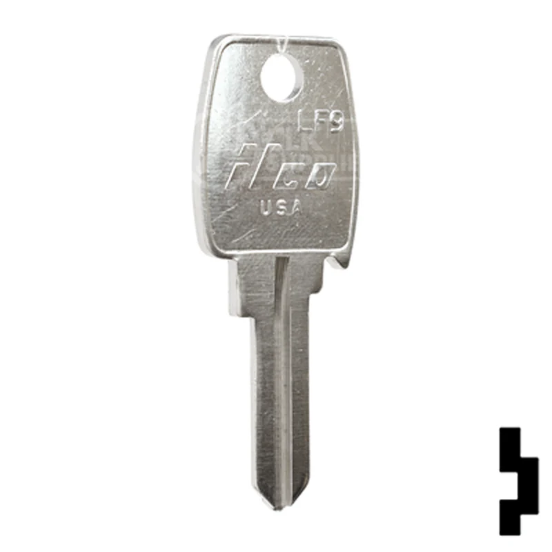 Uncut Key Blank | Lowe & Fletcher | LF9 - Image 3