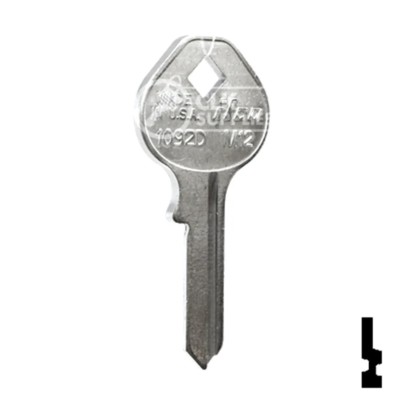 Uncut Key Blank | Master Padlock | 1092D, M12 - Image 4