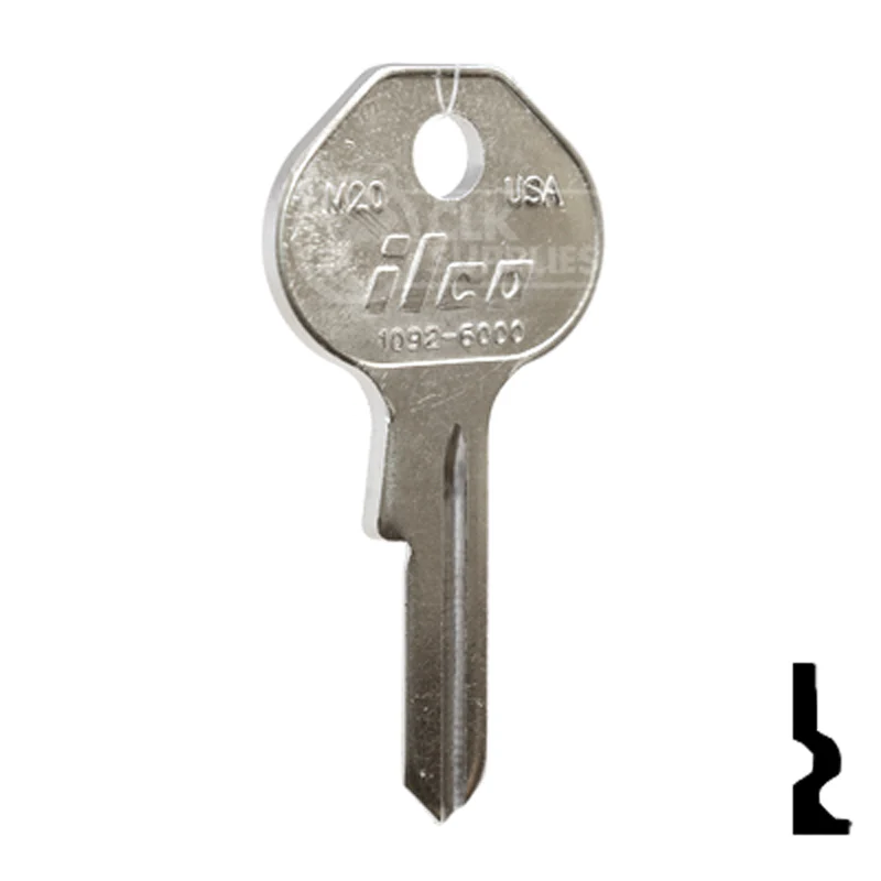 Uncut Key Blank | Master Padlock | 1092, 6000, M20 - Image 3