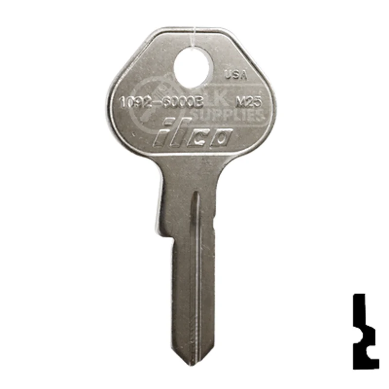 Uncut  Key Blank | Master Padlock | 1092, 6000B, M25 - Image 2