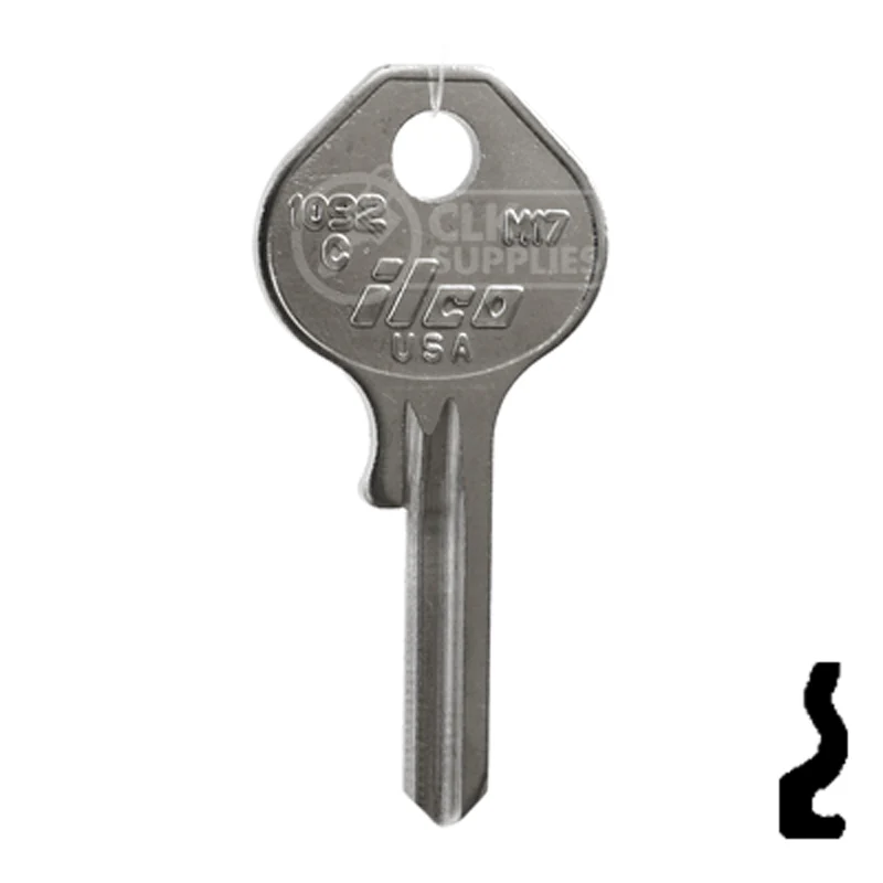 Uncut Key Blank | Master Padlock | 1092C, M17 - Image 2