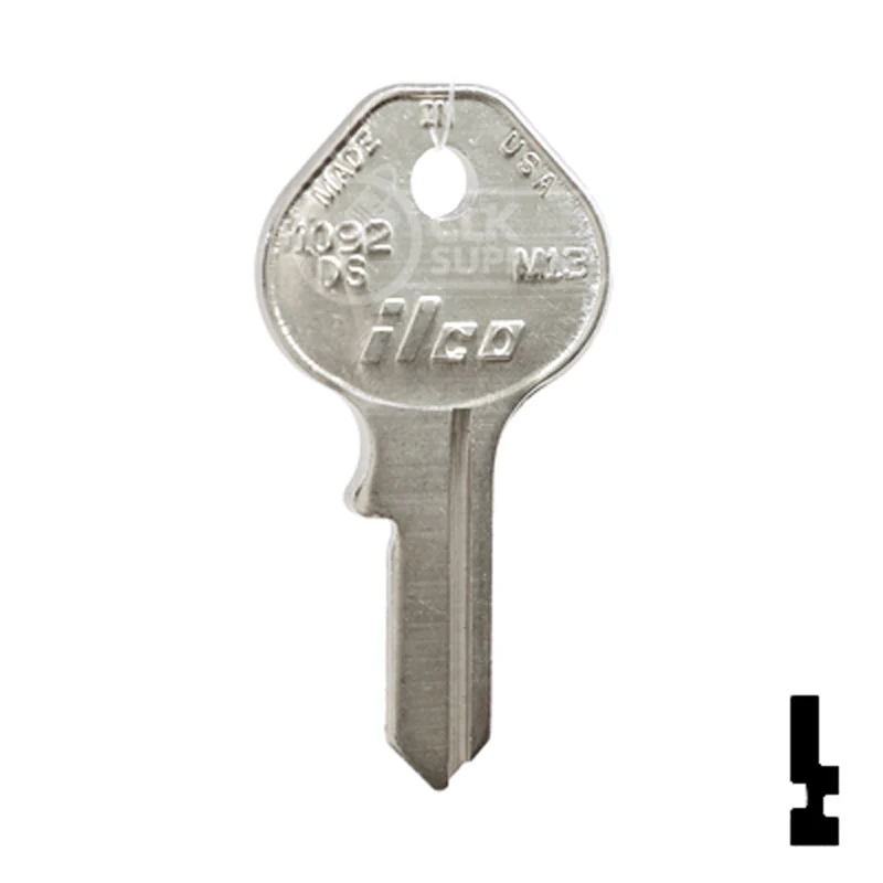 Uncut Key Blank | Master Padlock | 1092DS, M13 - Image 3