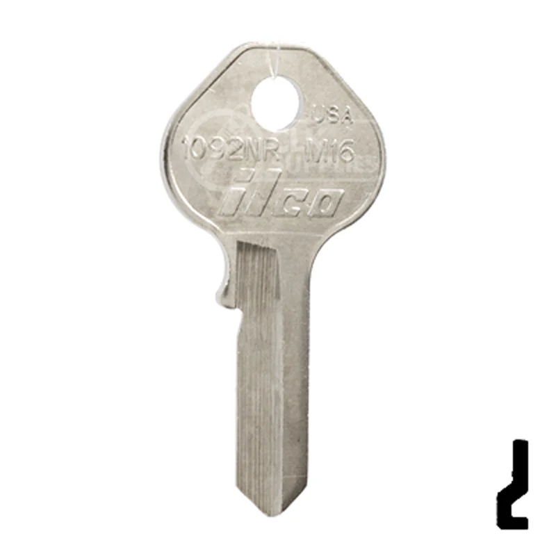 Uncut Key Blank | Master Padlock | 1092NR, M16 - Image 2