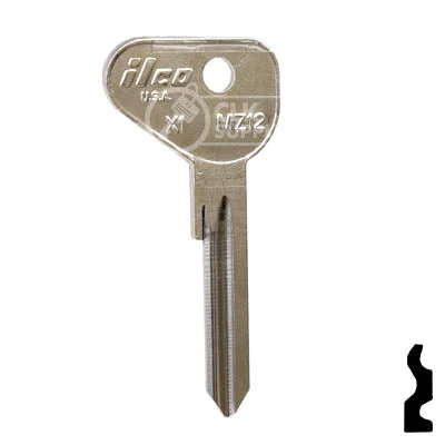 Uncut Key Blank | Mazda | X1, MZ12 - Image 2