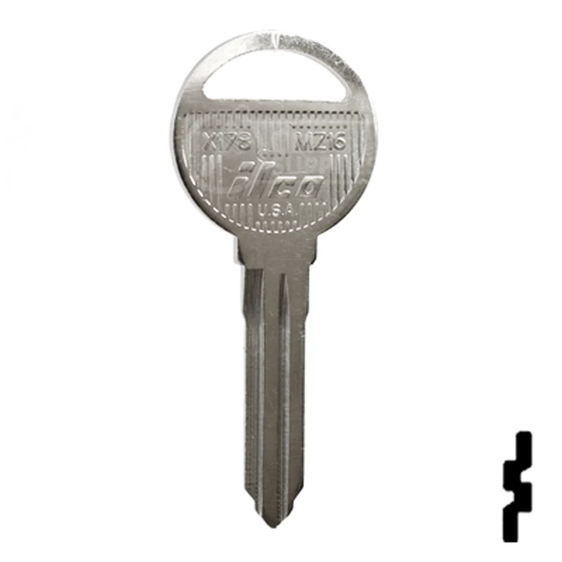 Uncut Key Blank | Mazda | X178, MZ16 - Image 2