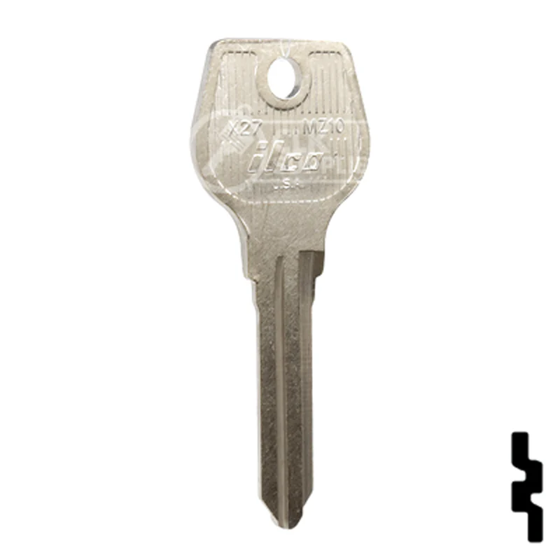 Uncut Key Blank | Mazda | X27-MZ10 - Image 3