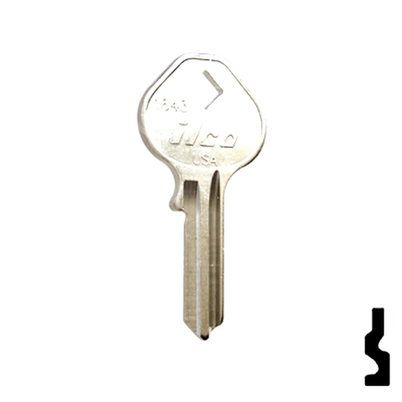 Uncut Key Blank | Mintcraft Padlock | 1643 - Image 3