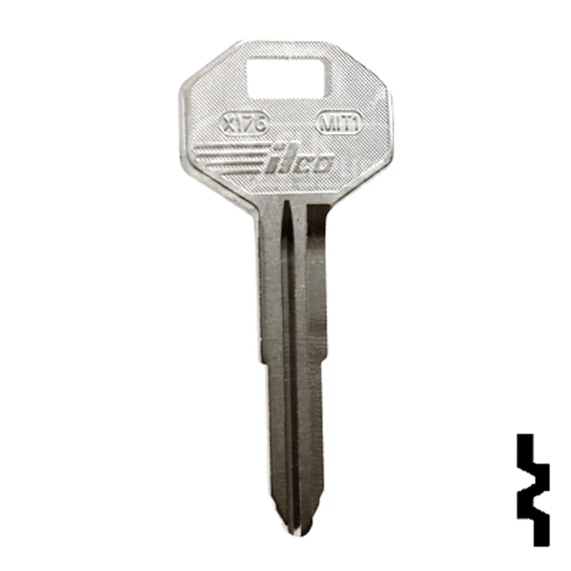 Uncut Key Blank | Mitsubishi | X176, MIT1 - Image 3