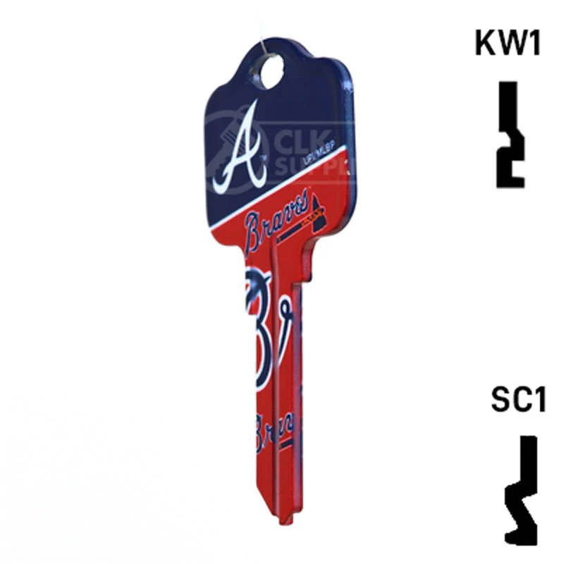 Uncut Key Blank | MLB ATLANTA BRAVES | Choose Keyway - Image 10