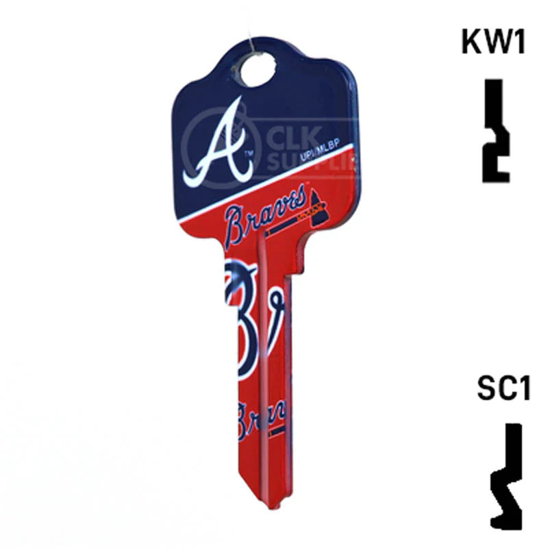Uncut Key Blank | MLB ATLANTA BRAVES | Choose Keyway - Image 11