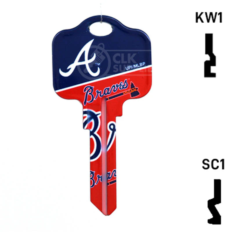 Uncut Key Blank | MLB ATLANTA BRAVES | Choose Keyway - Image 14