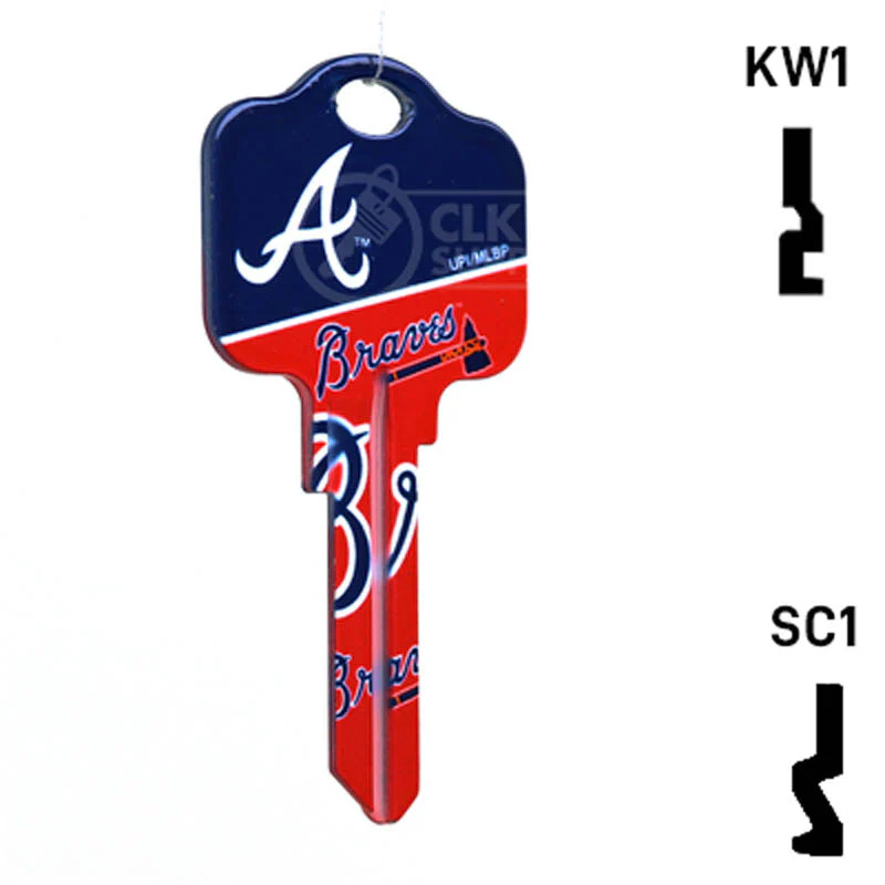 Uncut Key Blank | MLB ATLANTA BRAVES | Choose Keyway - Image 16