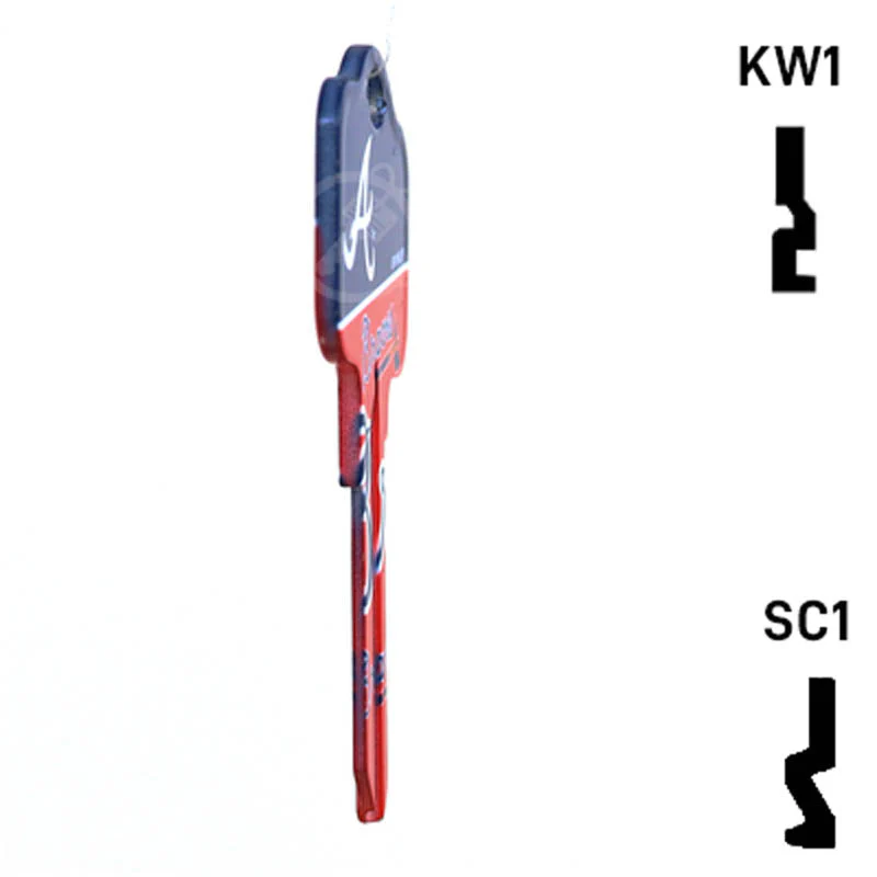 Uncut Key Blank | MLB ATLANTA BRAVES | Choose Keyway - Image 19