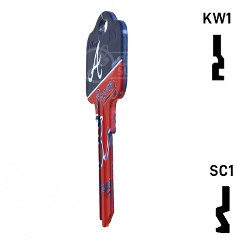 Uncut Key Blank | MLB ATLANTA BRAVES | Choose Keyway - Image 21