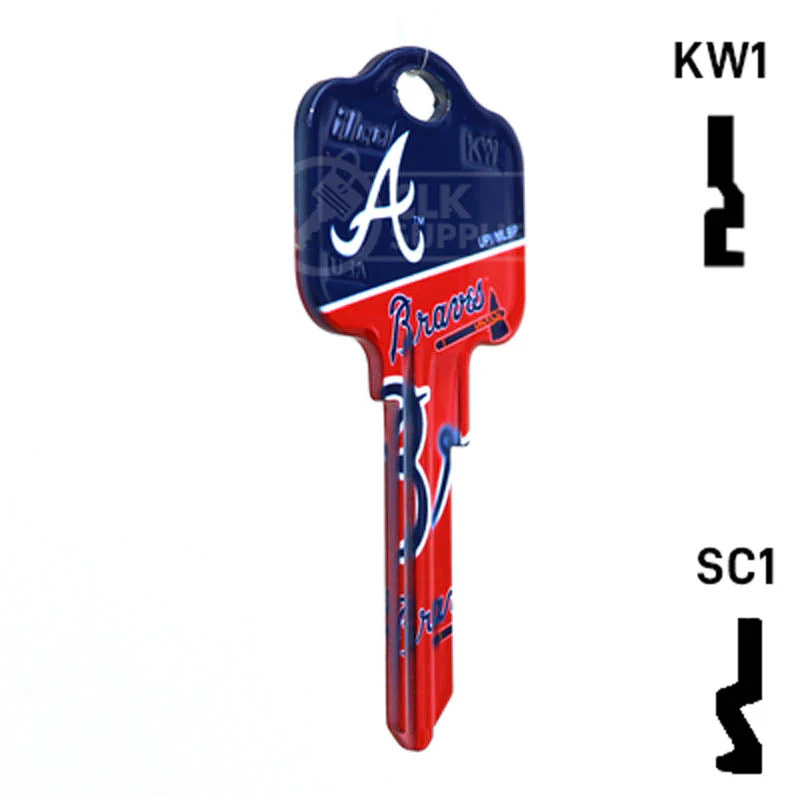 Uncut Key Blank | MLB ATLANTA BRAVES | Choose Keyway - Image 5