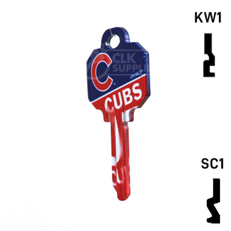 Uncut Key Blank | MLB CHICAGO CUBS | Choose Keyway - Image 10