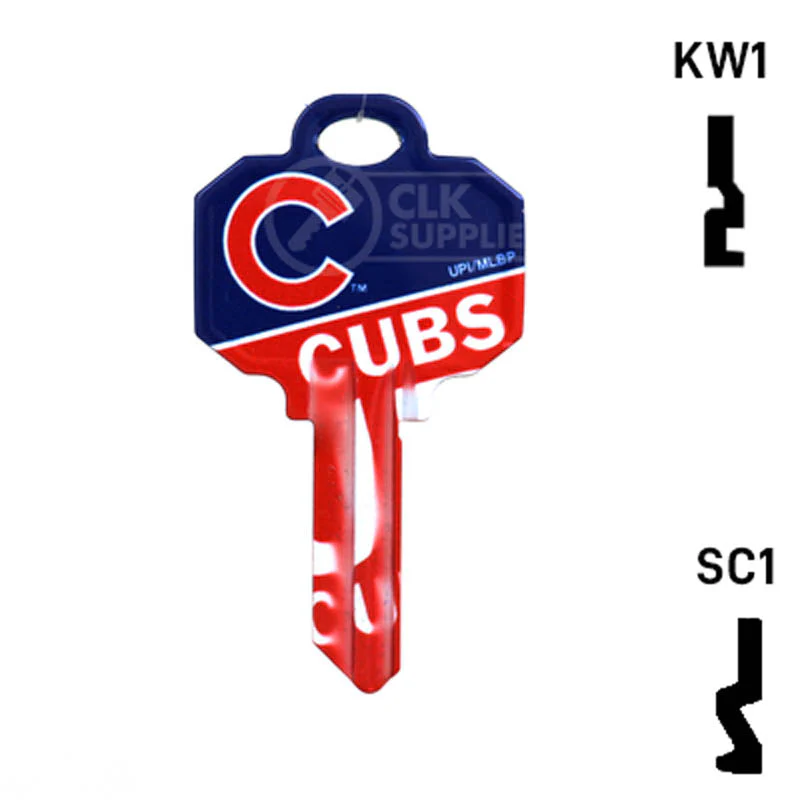 Uncut Key Blank | MLB CHICAGO CUBS | Choose Keyway - Image 14