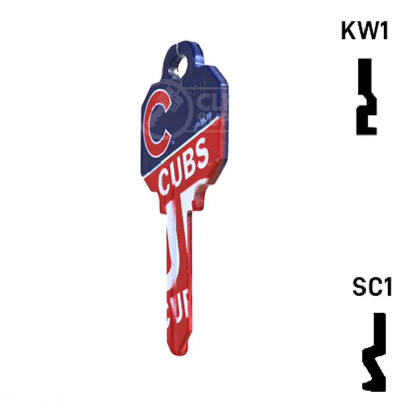 Uncut Key Blank | MLB CHICAGO CUBS | Choose Keyway - Image 21