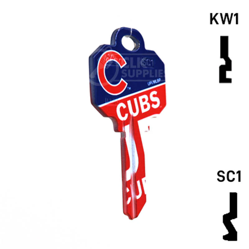 Uncut Key Blank | MLB CHICAGO CUBS | Choose Keyway - Image 4