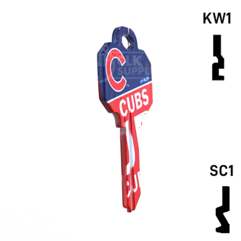 Uncut Key Blank | MLB CHICAGO CUBS | Choose Keyway - Image 5