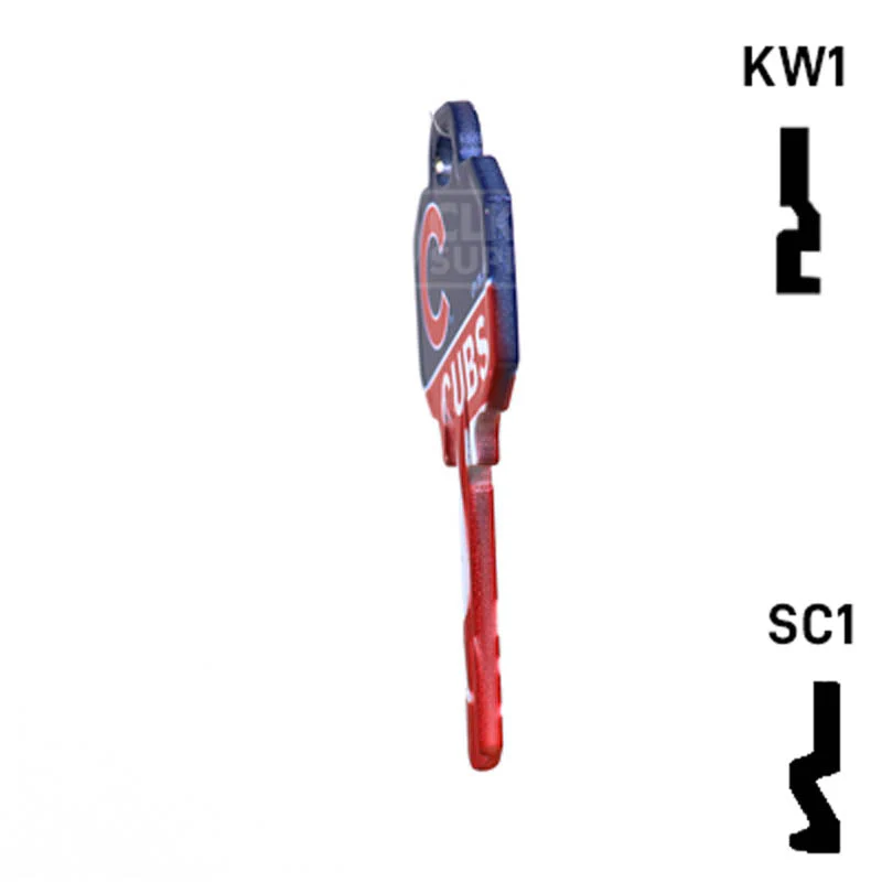 Uncut Key Blank | MLB CHICAGO CUBS | Choose Keyway - Image 8
