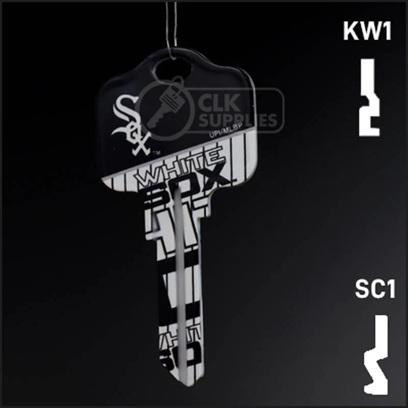 Uncut Key Blank | MLB CHICAGO WHITE SOX | Choose Keyway - Image 13