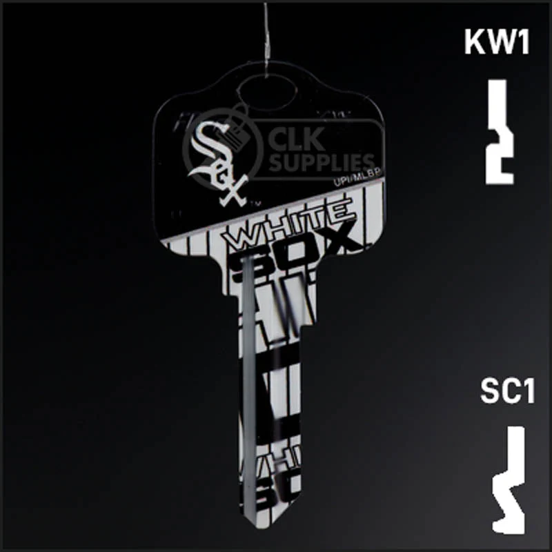 Uncut Key Blank | MLB CHICAGO WHITE SOX | Choose Keyway - Image 2