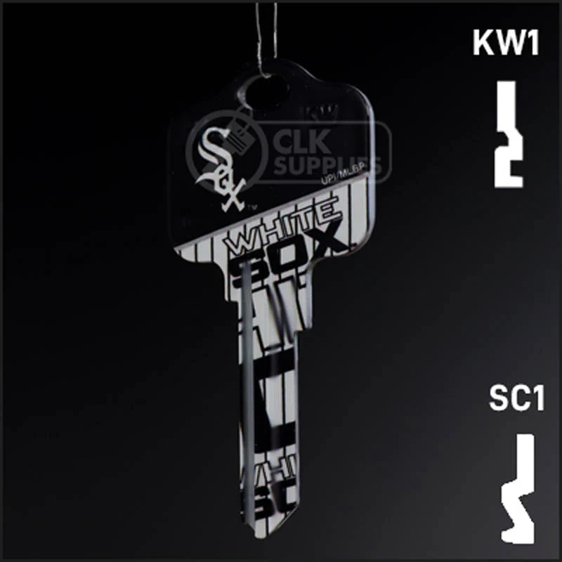 Uncut Key Blank | MLB CHICAGO WHITE SOX | Choose Keyway - Image 24