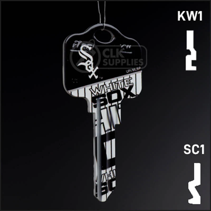 Uncut Key Blank | MLB CHICAGO WHITE SOX | Choose Keyway - Image 4