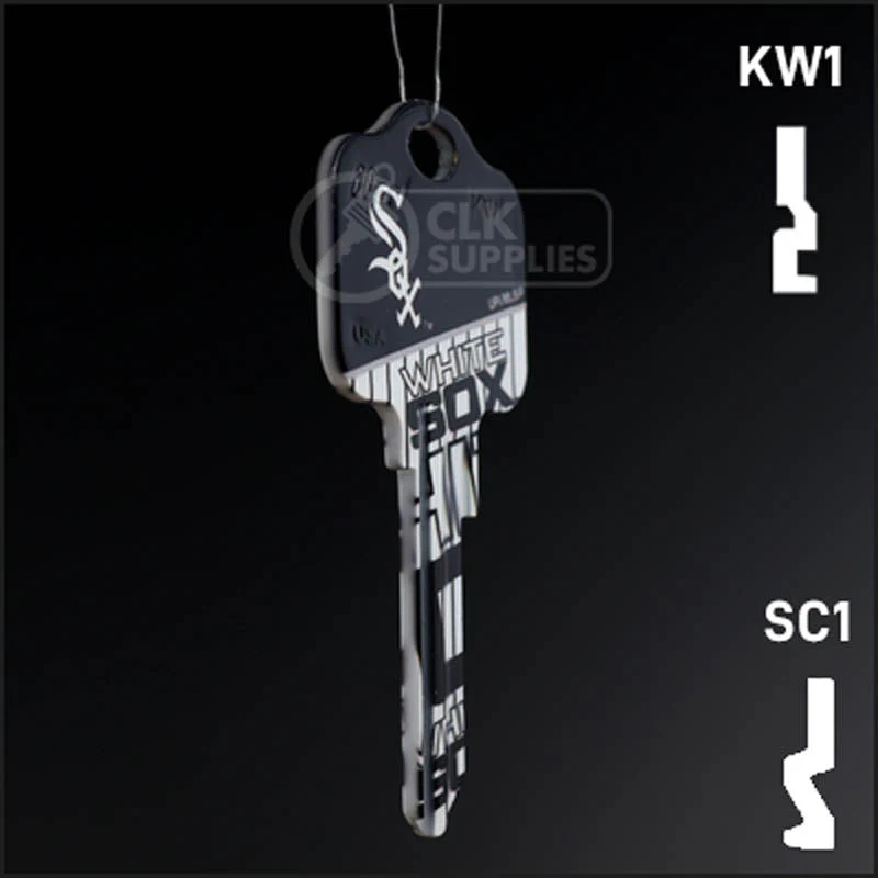 Uncut Key Blank | MLB CHICAGO WHITE SOX | Choose Keyway - Image 6