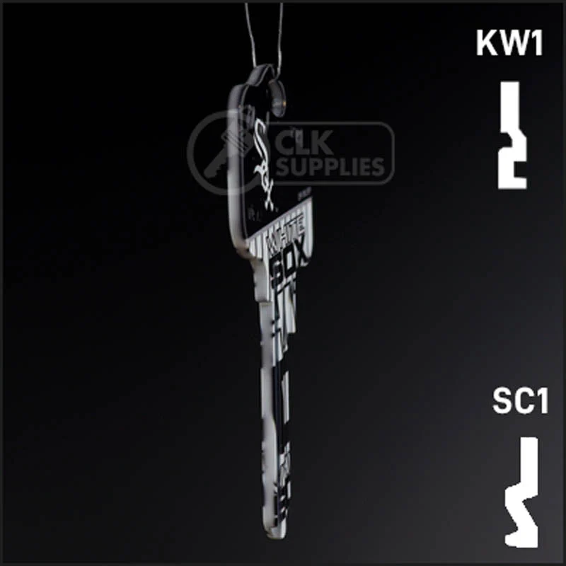 Uncut Key Blank | MLB CHICAGO WHITE SOX | Choose Keyway - Image 7