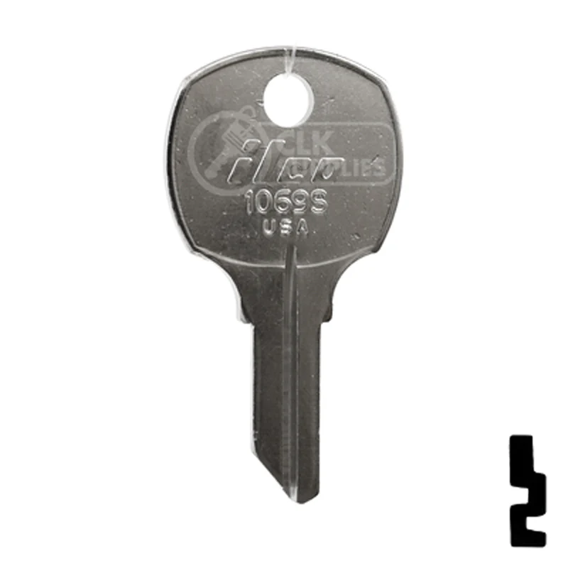 Uncut Key Blank | National Cabinet | 1069S - Image 2