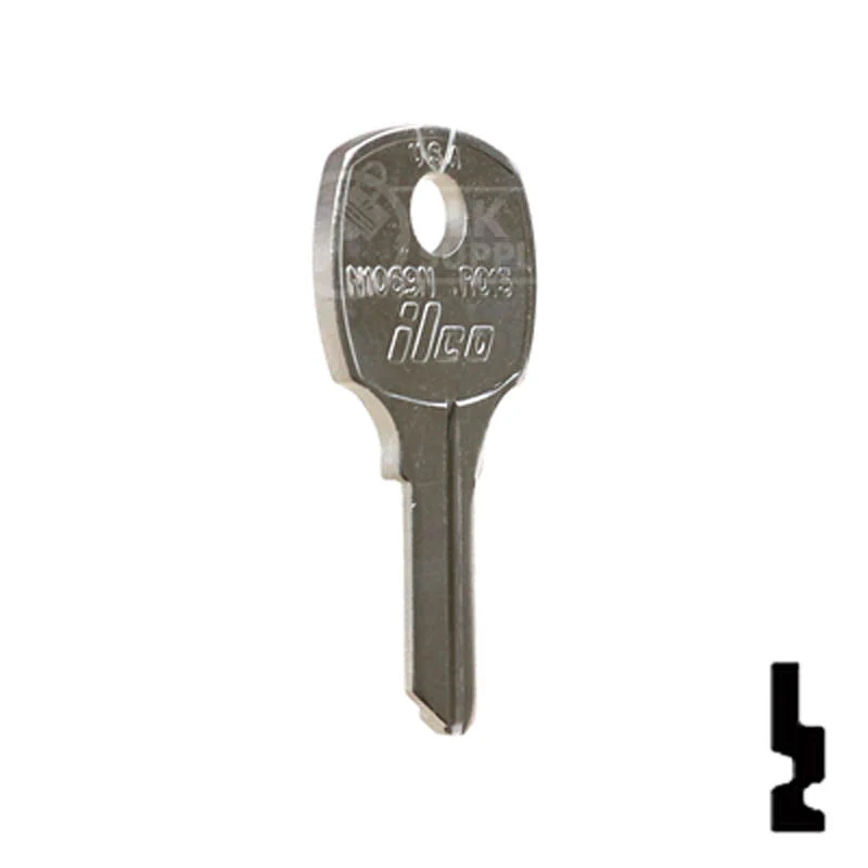 Uncut Key Blank | National Cabinet | N1069N, RO15 - Image 4