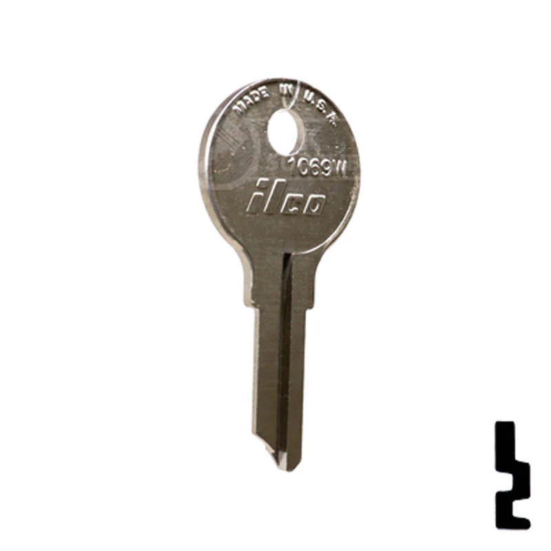 Uncut Key Blank | National, CompX | 1069W - Image 4