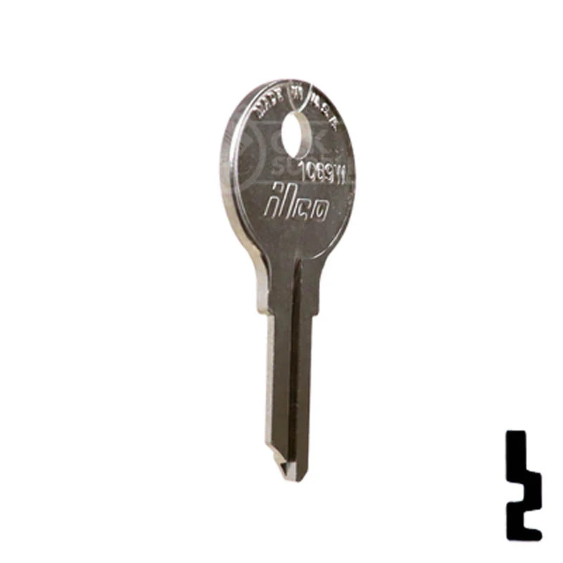 Uncut Key Blank | National, CompX | 1069W - Image 5