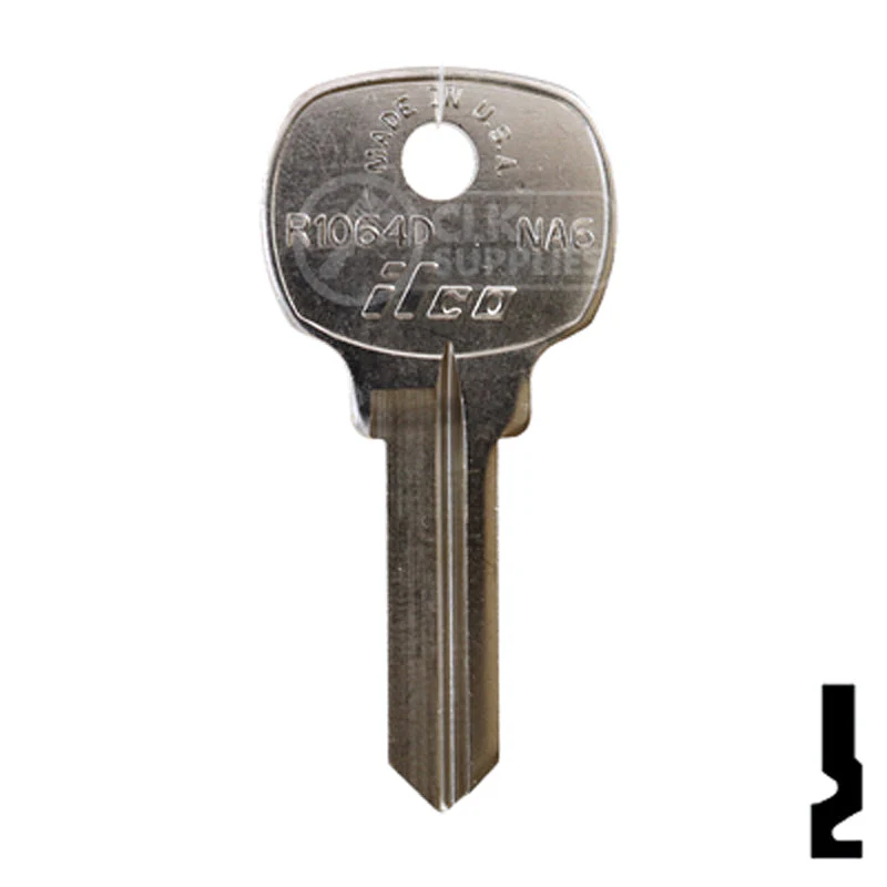 Uncut Key Blank | National Lock | R1064D, NA6 - Image 2