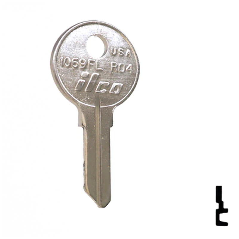 Uncut Key Blank | National | RO4, 1069FL - Image 3