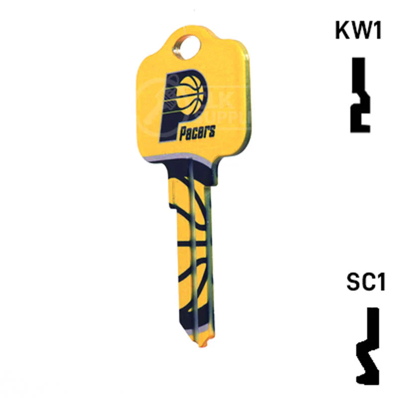 Uncut Key Blank | NBA Indiana Pacers | Choose Keyway - Image 10
