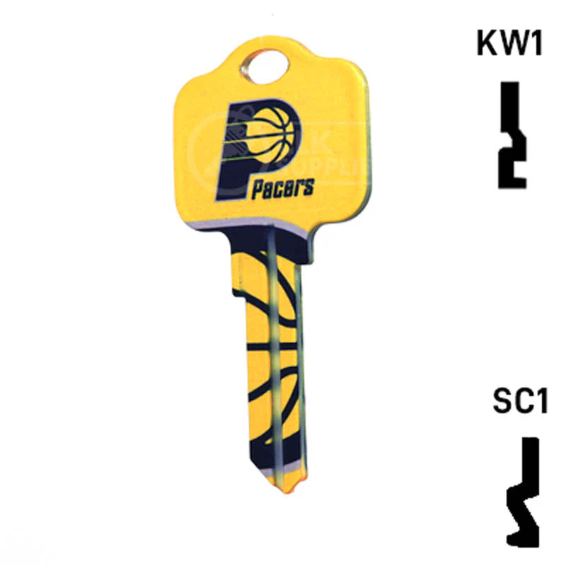 Uncut Key Blank | NBA Indiana Pacers | Choose Keyway - Image 11