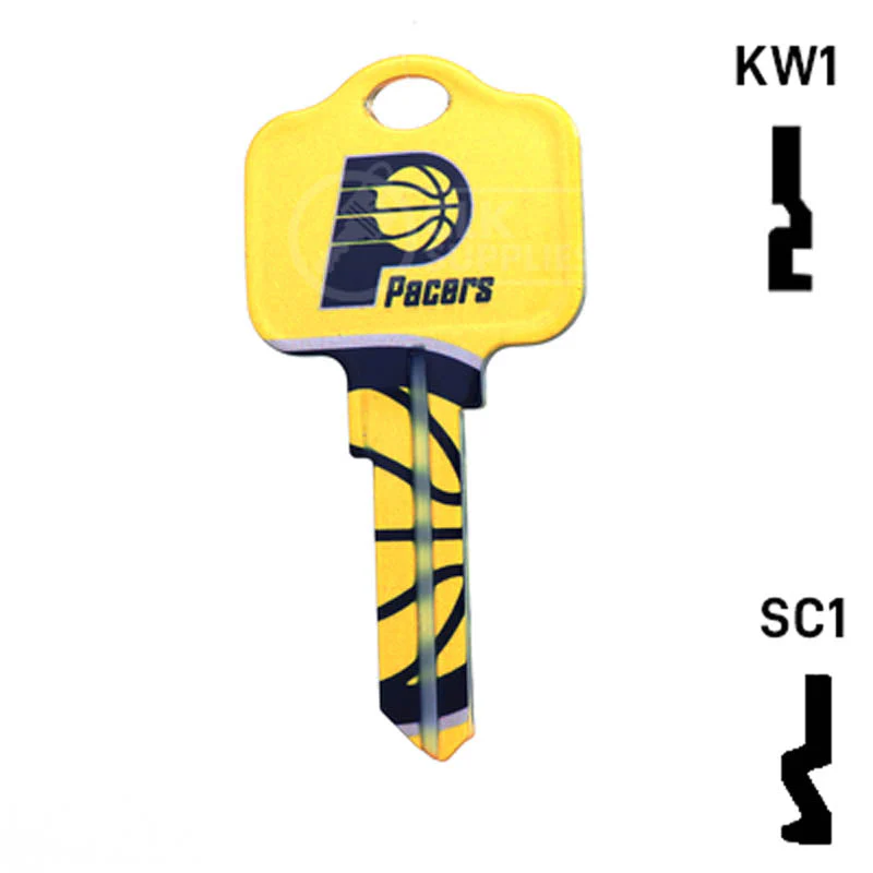 Uncut Key Blank | NBA Indiana Pacers | Choose Keyway - Image 12