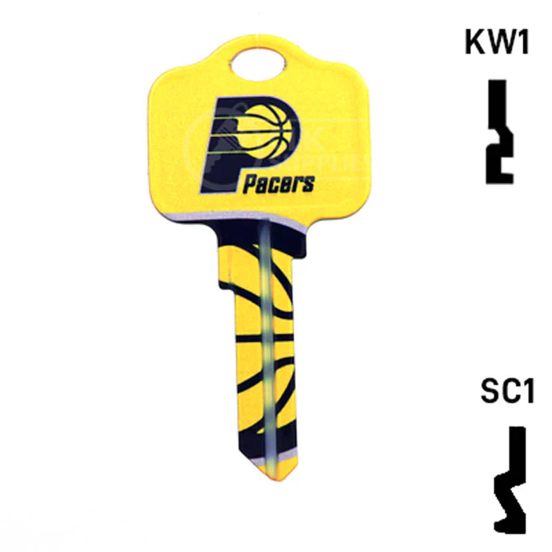 Uncut Key Blank | NBA Indiana Pacers | Choose Keyway - Image 13