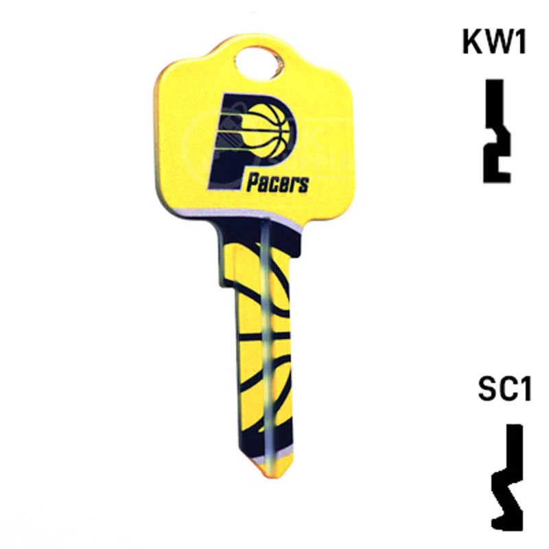 Uncut Key Blank | NBA Indiana Pacers | Choose Keyway - Image 15