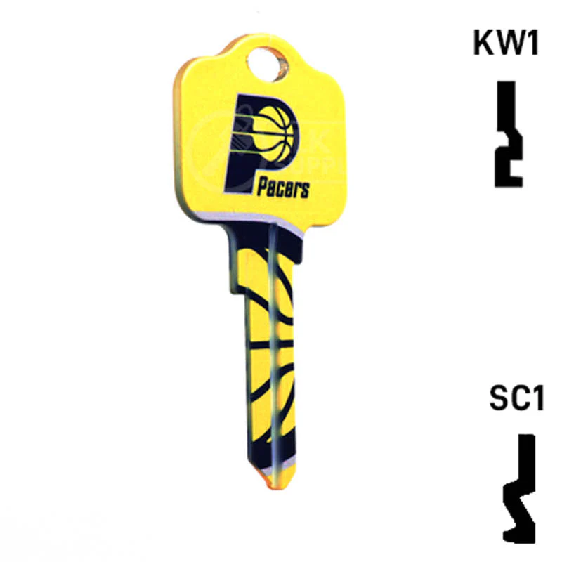 Uncut Key Blank | NBA Indiana Pacers | Choose Keyway - Image 16