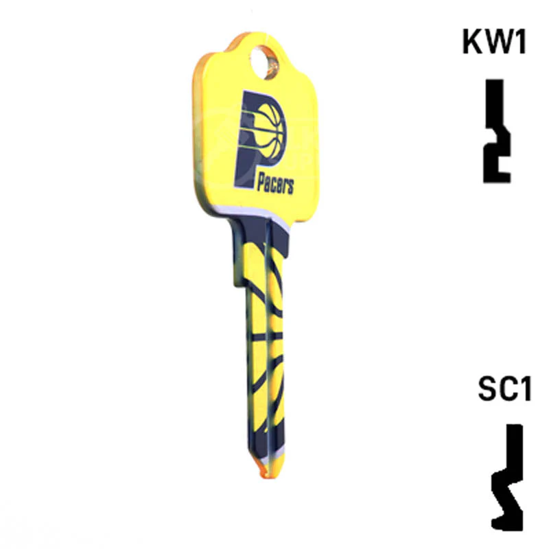Uncut Key Blank | NBA Indiana Pacers | Choose Keyway - Image 17