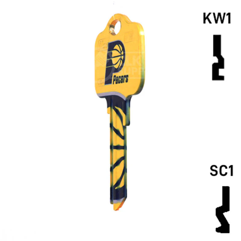 Uncut Key Blank | NBA Indiana Pacers | Choose Keyway - Image 21