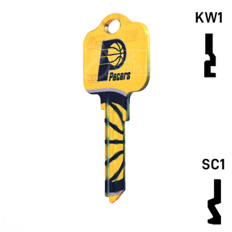 Uncut Key Blank | NBA Indiana Pacers | Choose Keyway - Image 22
