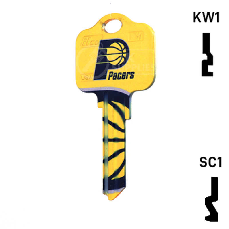 Uncut Key Blank | NBA Indiana Pacers | Choose Keyway - Image 23