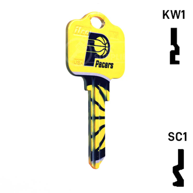 Uncut Key Blank | NBA Indiana Pacers | Choose Keyway - Image 4