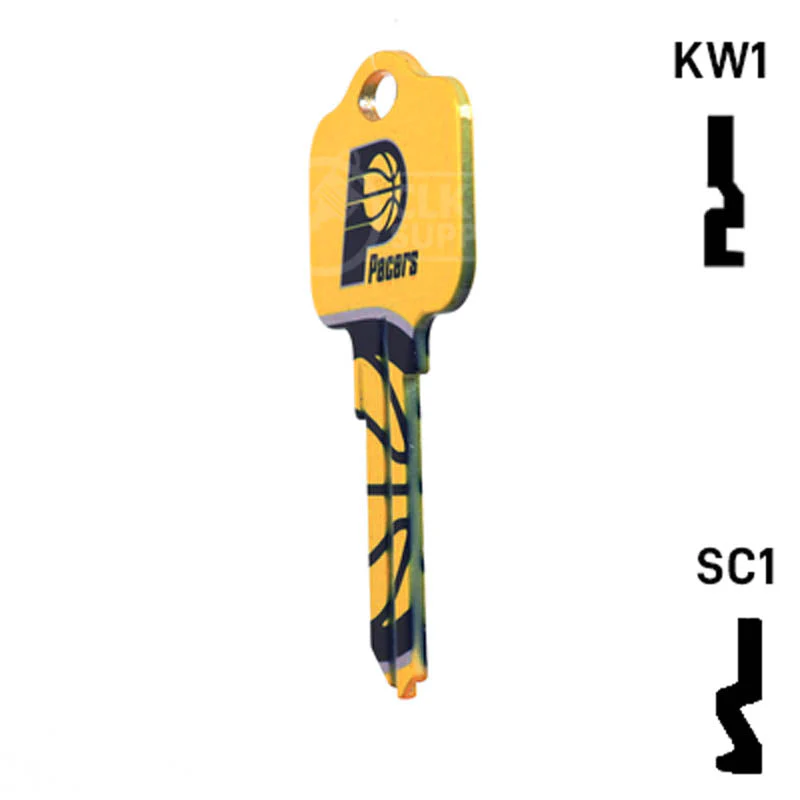 Uncut Key Blank | NBA Indiana Pacers | Choose Keyway - Image 9